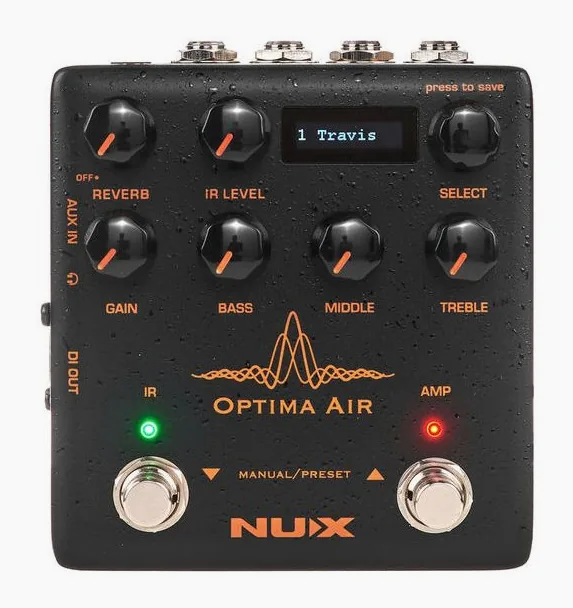 Nux Optima Air NAI 5, manopole viste dall'alto