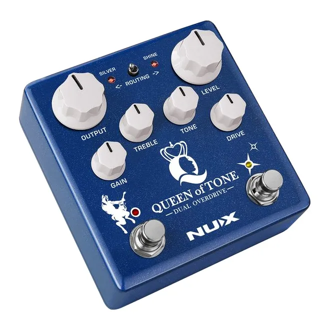Nux Queen of Tone Overdrive, connettori sul retro dell'unita