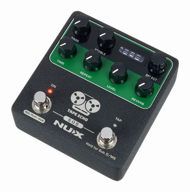 Nux Tape Echo in primo piano frontale