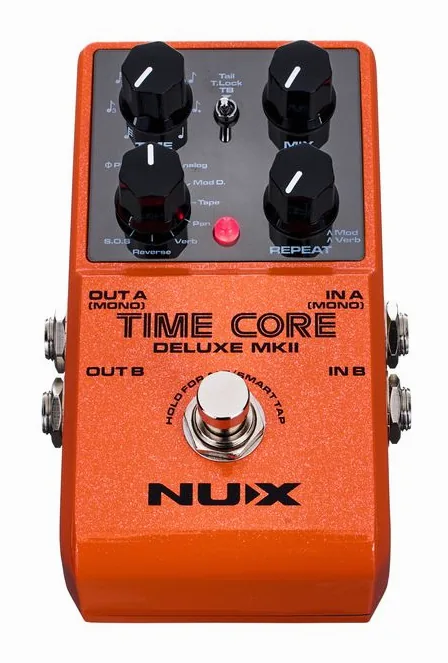 Nux Time Core Deluxe MKII, manopole viste dall'alto