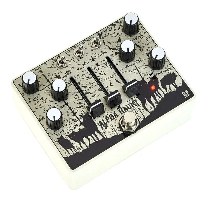 Old Blood Noise Endeavors Alpha Haunt 21 Fuzz, connettori sul retro dell'unita