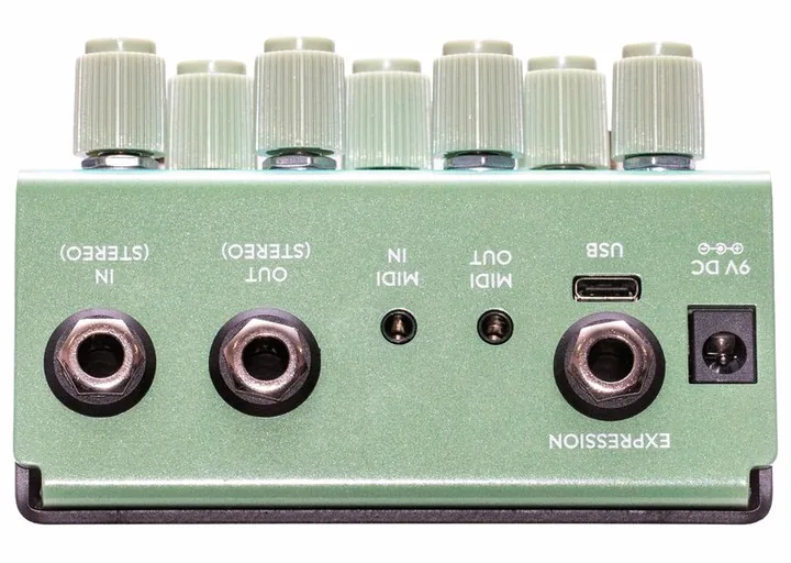 Old Blood Noise Endeavors Bathing Liminal Delay, connettori sul retro dell'unita