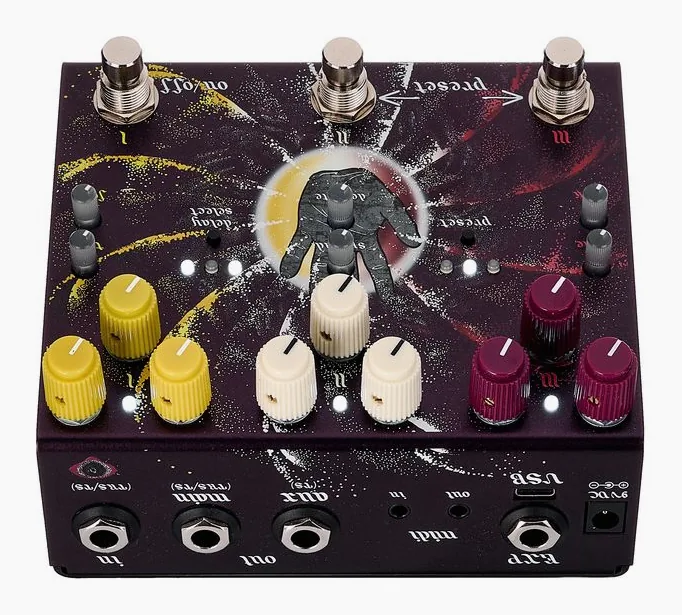 Old Blood Noise Endeavors Beam Splitter V2 Warm, led e interruttore a pedale