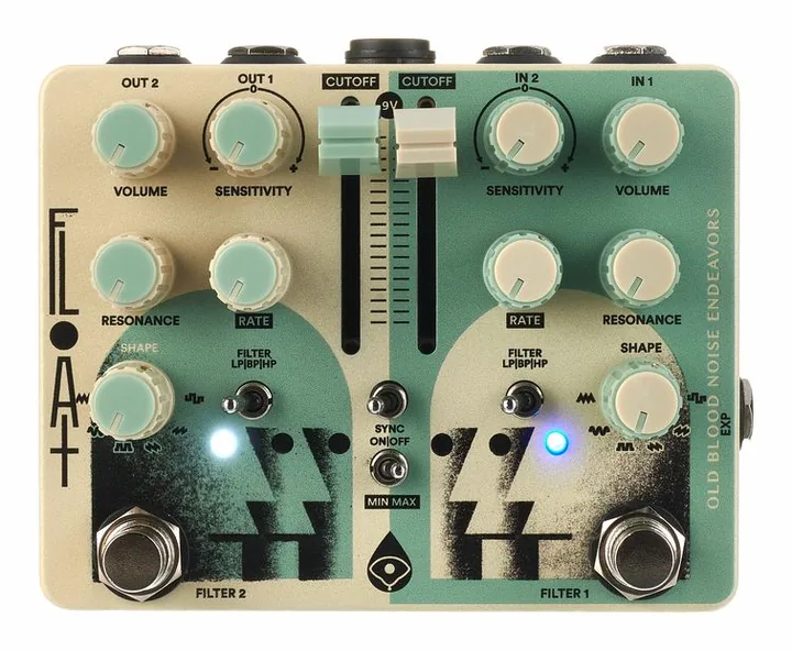 Old Blood Noise Endeavors Float Dual Moving Filter, manopole viste dall'alto