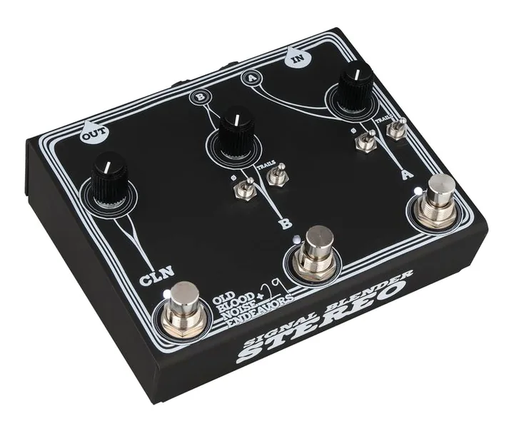 Old Blood Noise Endeavors Signal Blender Stereo Basic, led e interruttore a pedale