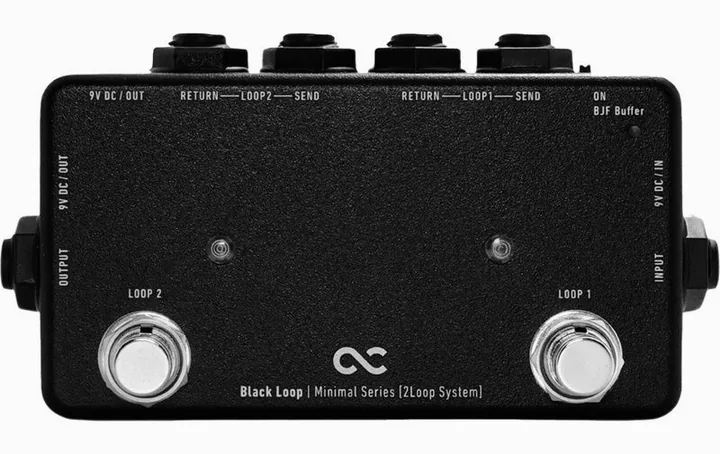 One Control Black Loop/BJF Buffer/Switch, connettori sul retro dell'unita