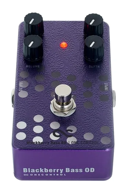 One Control Blackberry Bass OD Overdrive, connettori sul retro dell'unita