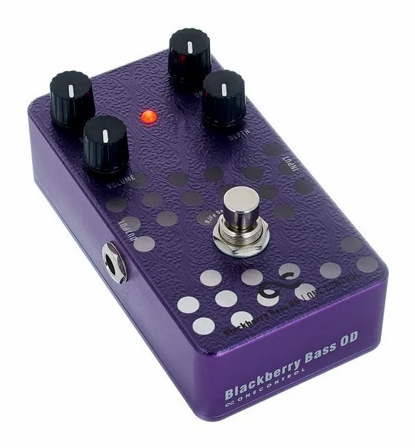 One Control Blackberry Bass OD Overdrive, grafica del pannello superiore