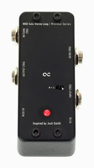 One Control MIDI Solo Stereo Loop, connettori sul retro dell'unita