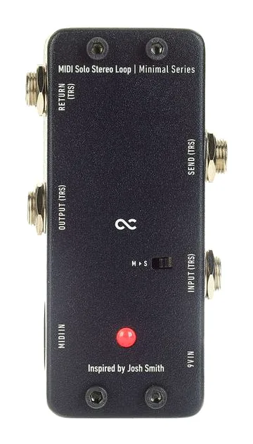 One Control MIDI Solo Stereo Loop, connettori sul retro dell'unita