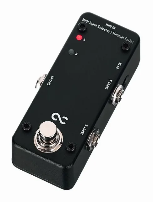 One Control Minimal MIDI Input Selector, ingressi e uscite laterali