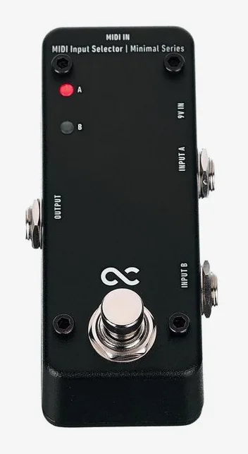 One Control Minimal MIDI Input Selector, ingressi e uscite laterali