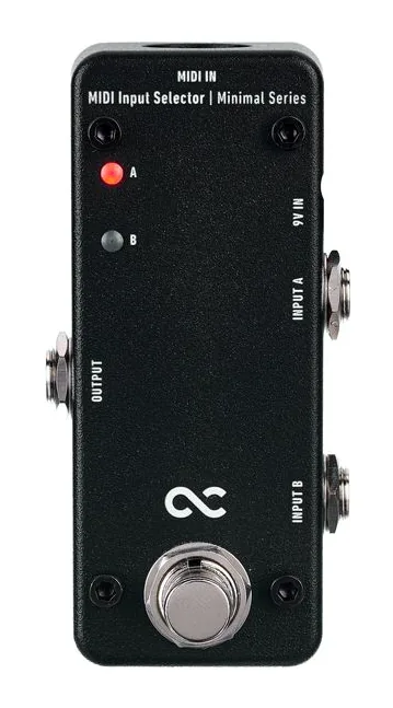 One Control Minimal MIDI Input Selector, ingressi e uscite laterali