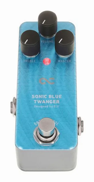One Control Sonic Blue Twanger- Distortion, footswitch in primo piano