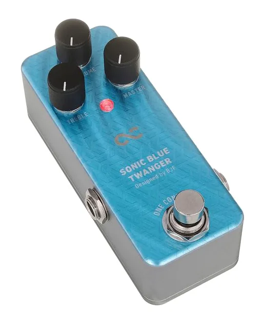 One Control Sonic Blue Twanger- Distortion, connettori sul retro dell'unita