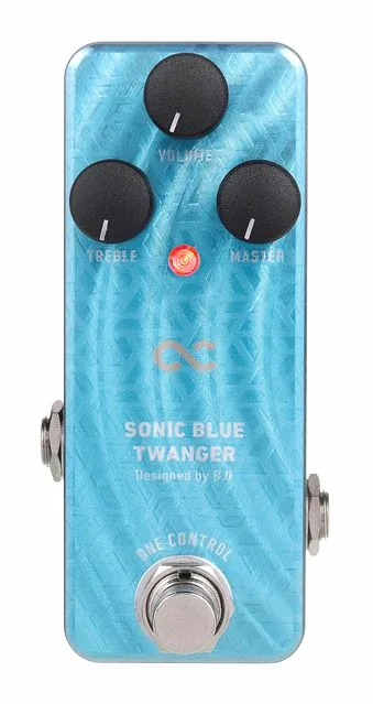 One Control Sonic Blue Twanger- Distortion, grafica del pannello superiore