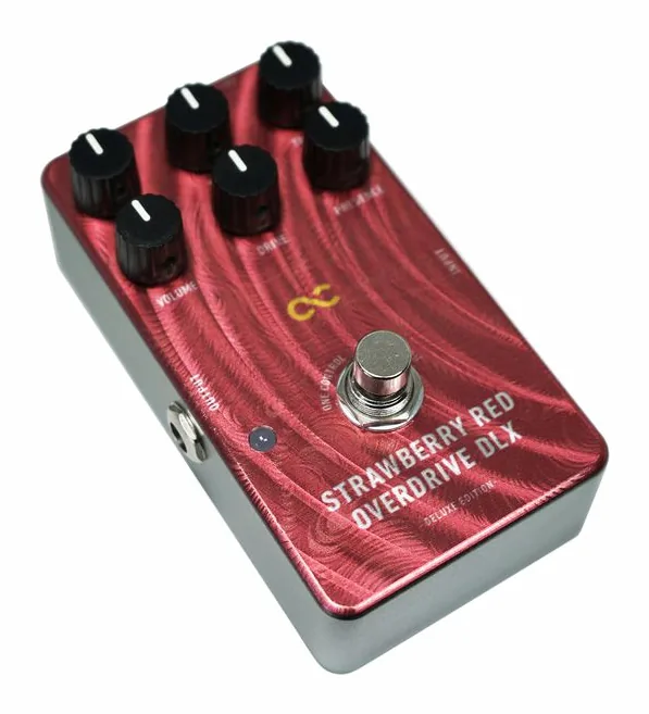 One Control Strawberry Red DLX Overdrive, manopole viste dall'alto
