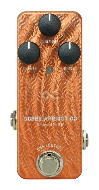 One Control Super Apricot OD - Overdrive, grafica del pannello superiore