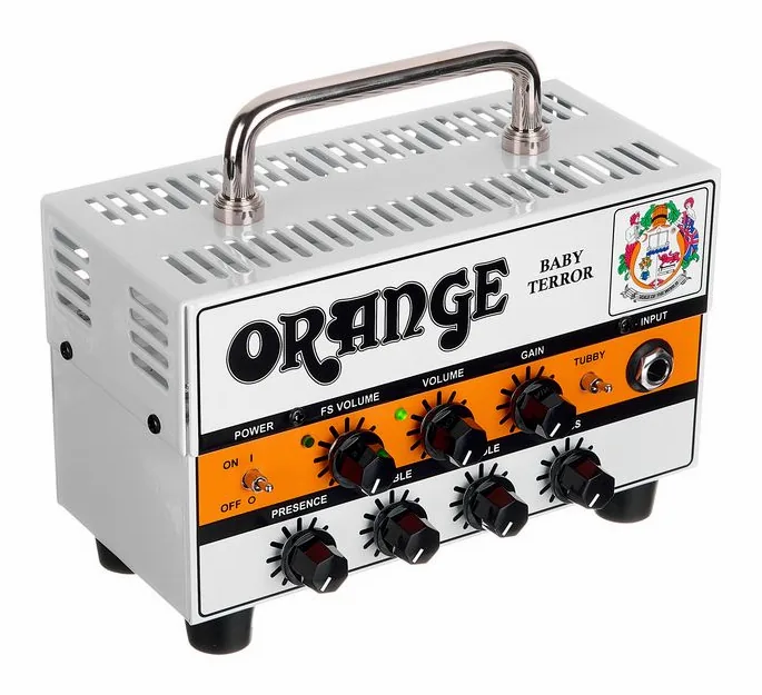 Orange Baby Terror Micro Amp, vista dall'alto della testata