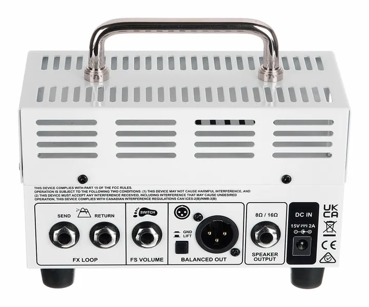 Orange Baby Terror Micro Amp, manopole e selettore dei canali