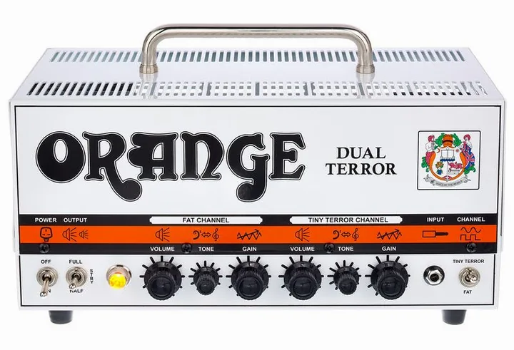 Orange Dual Terror Head, pannello dei controlli in primo piano