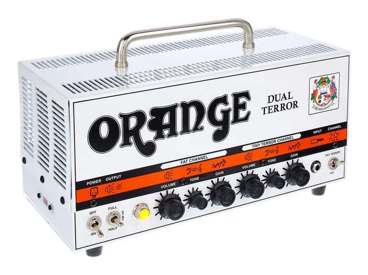 Orange Dual Terror Head, pannello dei controlli in primo piano