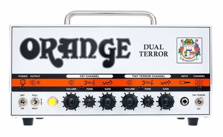 Orange Dual Terror Head, manopole e selettore dei canali