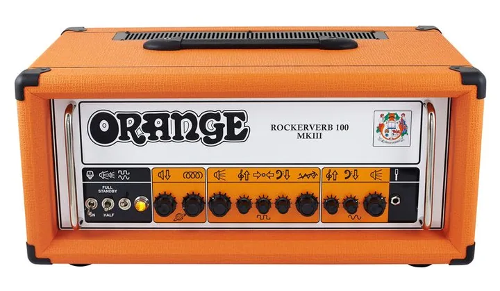Orange Rockerverb 100H MKIII, retro con le prese di collegamento