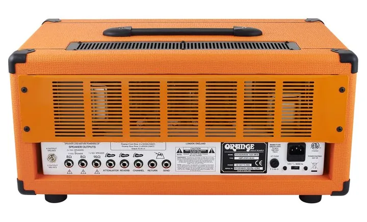 Orange Rockerverb 100H MKIII, vista dall'alto della testata