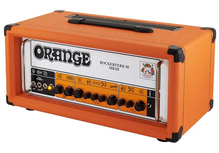 Orange Rockerverb 50H MKIII, retro con le prese di collegamento