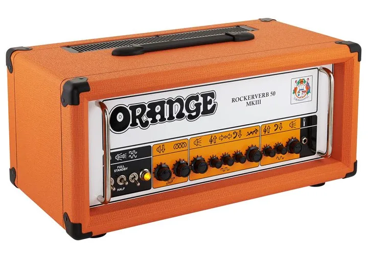 Orange Rockerverb 50H MKIII, vista laterale del cabinet