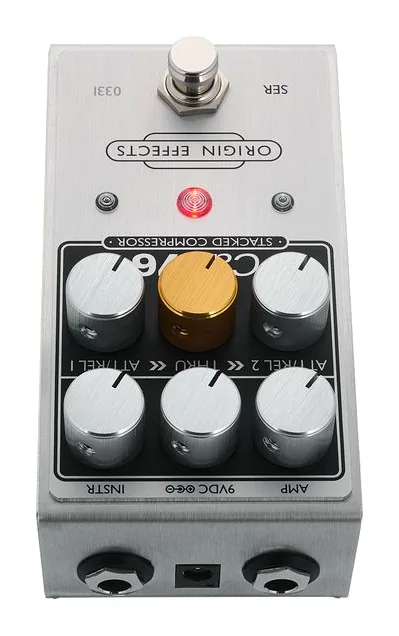 Origin Effects Cali76 V2 Stacked Compressor, grafica del pannello superiore