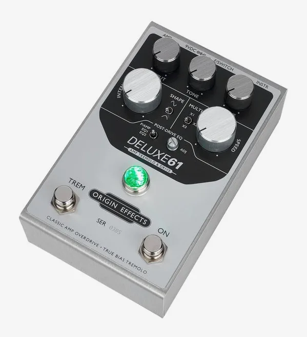 Origin Effects Deluxe 61 Tremolo & Drive, ingressi e uscite laterali