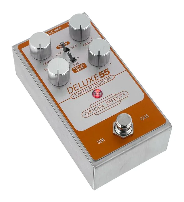 Origin Effects Deluxe55, manopole viste dall'alto