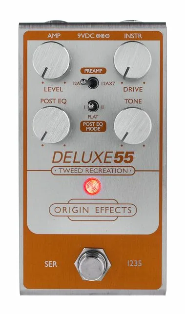 Origin Effects Deluxe55, connettori sul retro dell'unita