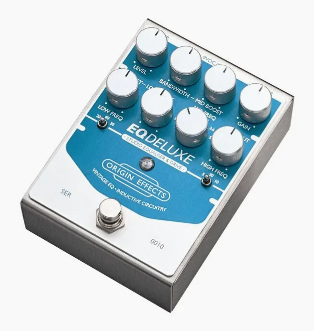 Origin Effects EQ Deluxe Studio EQ & Drive, connettori sul retro dell'unita