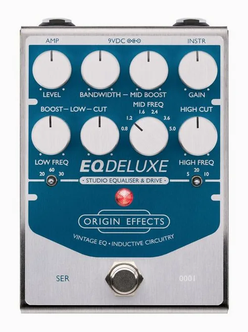 Origin Effects EQ Deluxe Studio EQ & Drive, ingressi e uscite laterali