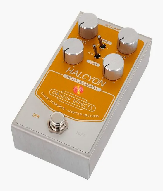 Origin Effects Halcyon Gold Overdrive, grafica del pannello superiore
