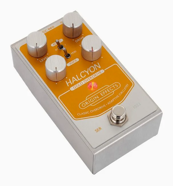 Origin Effects Halcyon Gold Overdrive, led e interruttore a pedale