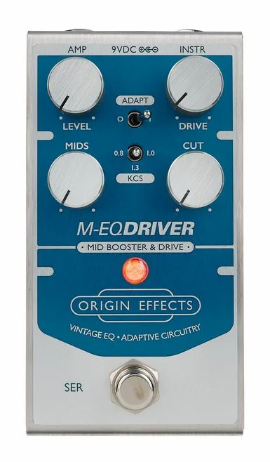 Origin Effects M-EQ Driver Mid Boost/Overdr., grafica del pannello superiore
