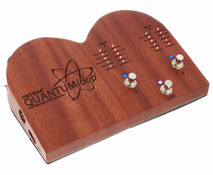 Ortega QUANTUMloop Stomp Box, manopole viste dall'alto