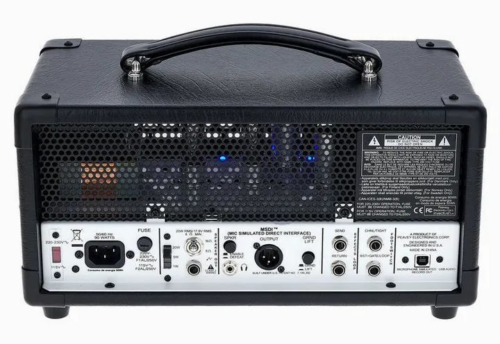 Peavey invective MH, manopole e selettore dei canali