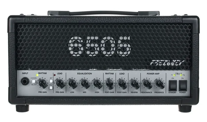 Peavey 6505 MH, vista dall'alto della testata