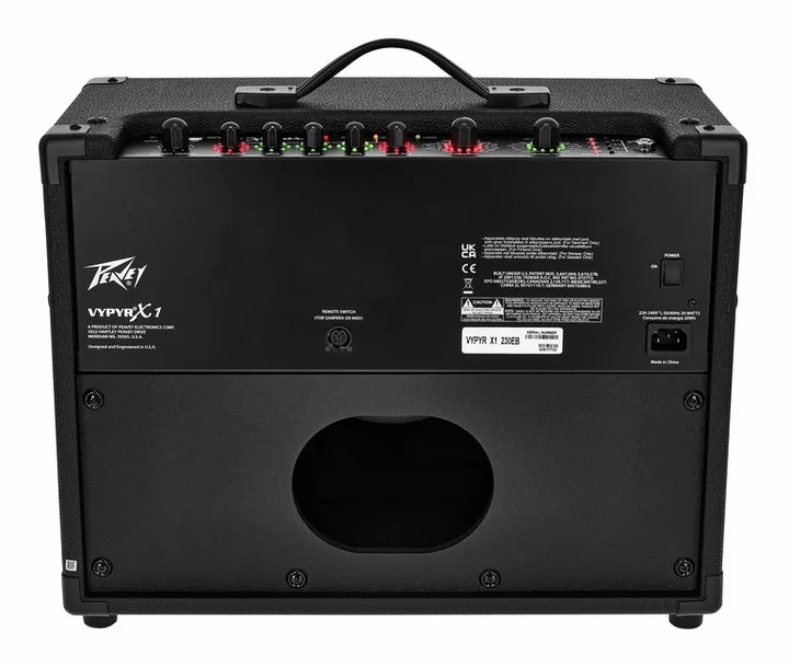 Peavey Vypyr X1, vista dall'alto della testata