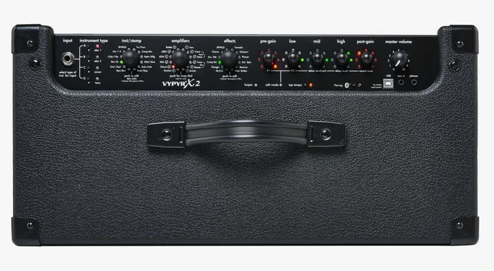 Peavey Vypyr X2, retro con le prese di collegamento