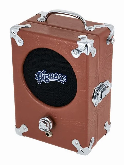 Pignose 7-100 Combo BR, logo e finiture del pannello frontale