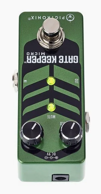 Pigtronix Gatekeeper Micro Pedal, ingressi e uscite laterali