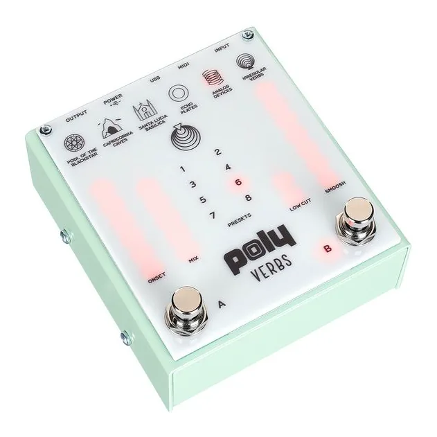 Poly Effects Verbs Reverb, manopole viste dall'alto