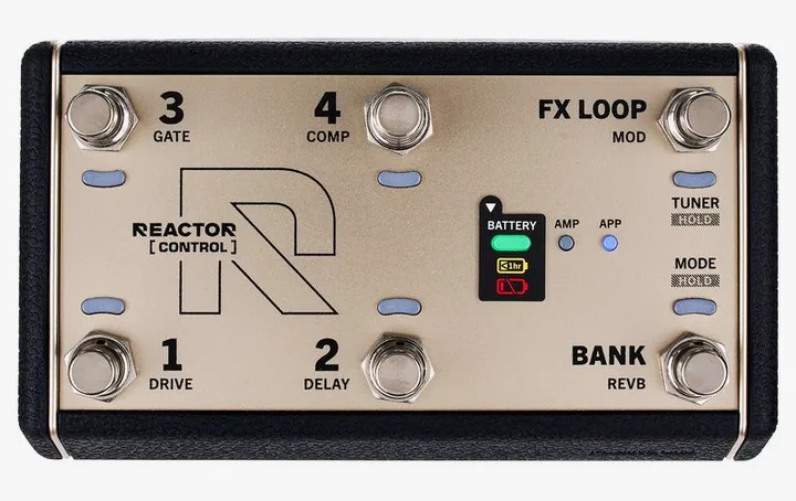 Positive Grid Reactor Control, grafica del pannello superiore