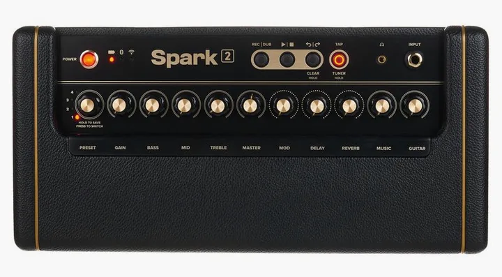 Positive Grid Spark 2 BK w/Bag & Footswitch, griglia dell'altoparlante